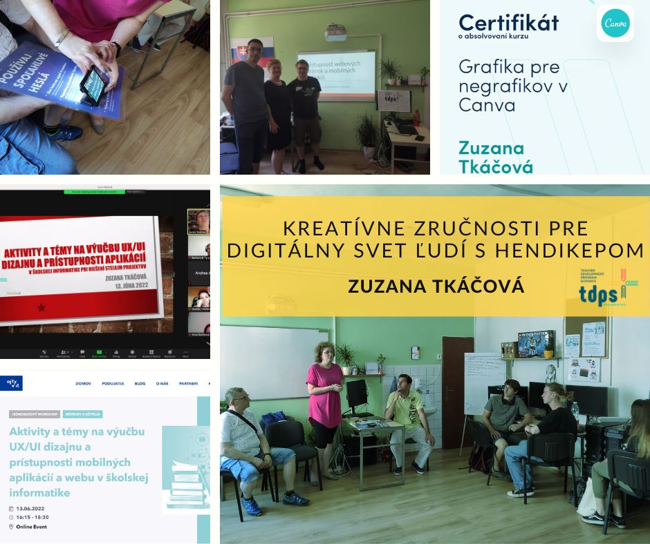 Zuzana Tkáčová: Kreatívne zručnosti pre digitálny svet ľudí s hendikepom